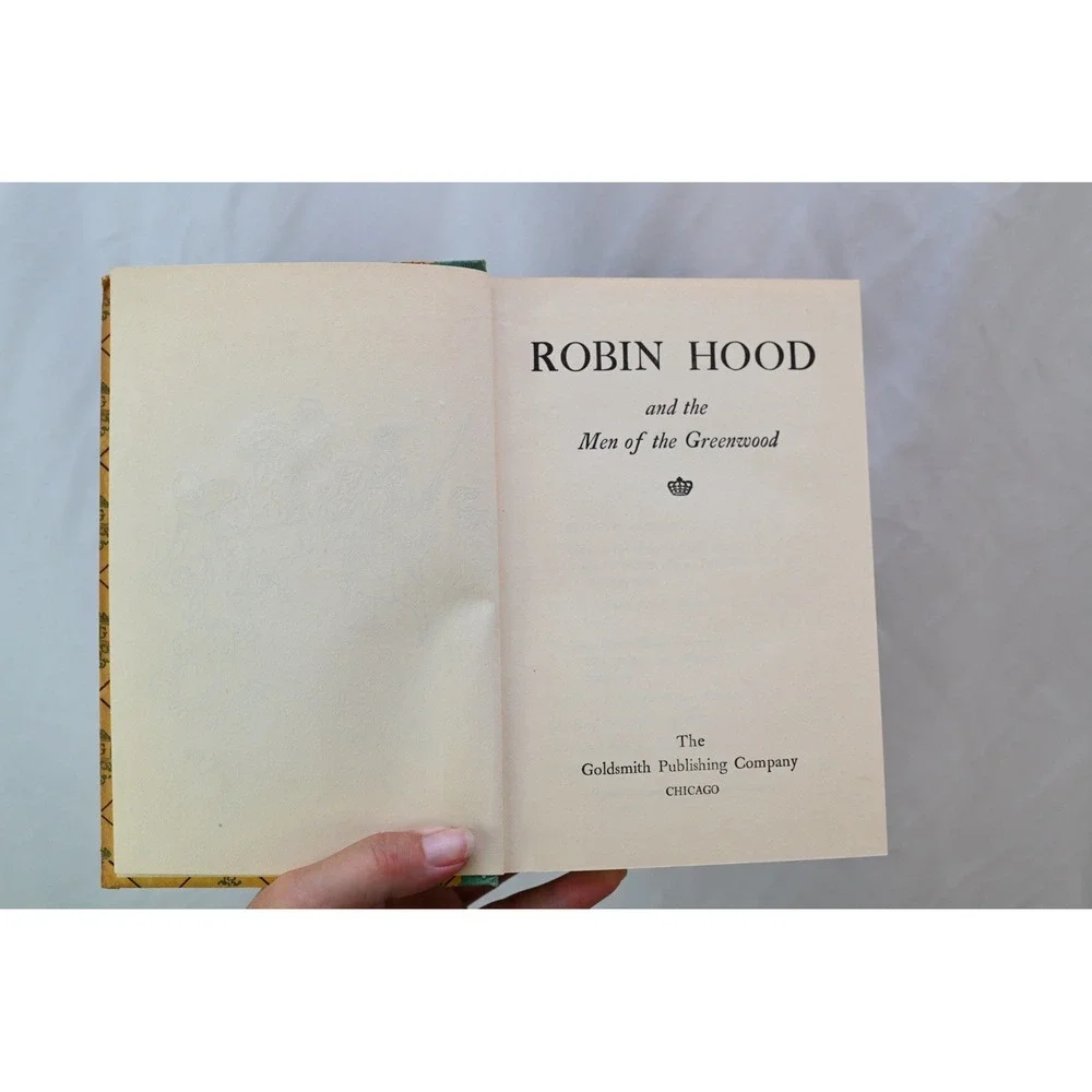 Vintage Robin Hood and the Men of the Greenwood Goldsmith Hardcover Book
